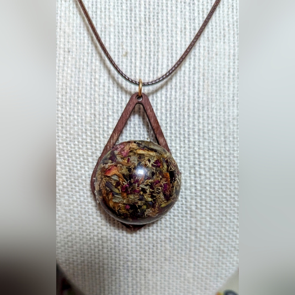 Gypsy herb pendant necklace